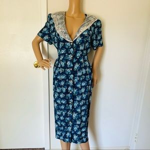 CAROLINE WELLS Vintage Maxi Dress